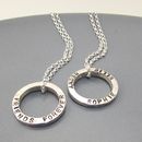 mini circle of friendship necklace by ali bali jewellery ...