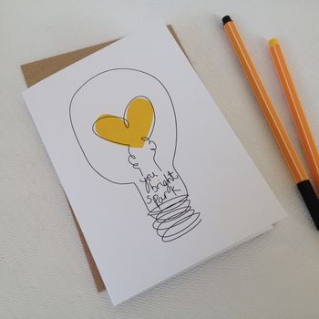 'You Bright Spark' Greetings Card, 2 of 3