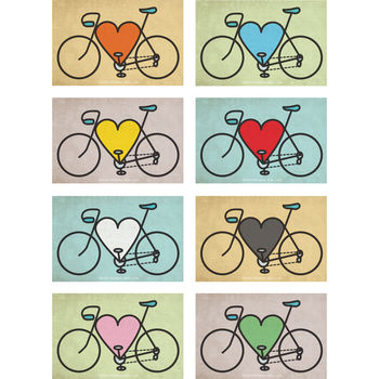 Personalised Bike Lover Cycling Print, 5 of 6