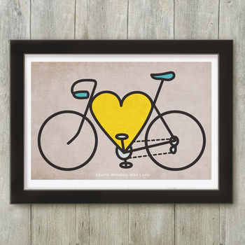 Personalised Bike Lover Cycling Print, 3 of 6