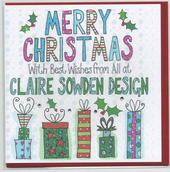 Multi Buy Personalised Presents Christmas Cards, 2 of 4