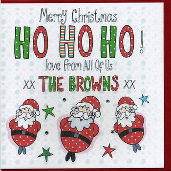 Multi Buy Personalised Santa Christmas Cards, 2 of 4