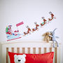 Personalised Advent Calendar Sleigh Wall Stickers, thumbnail 3 of 6