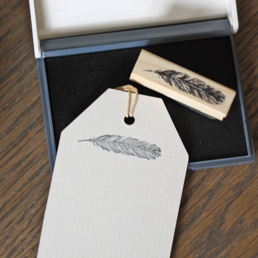Feather Stamp And Ink Pad By The Wedding of my Dreams
