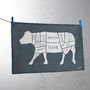 Butchers Cow / Beef Meat Cuts Tea Towel, thumbnail 2 of 2