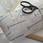 Linen Pin Cushion With Scissor Pouch, thumbnail 5 of 5