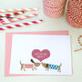 12 Personalised Puppy Love Note Cards, thumbnail 1 of 3