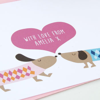 12 Personalised Puppy Love Note Cards, 3 of 3