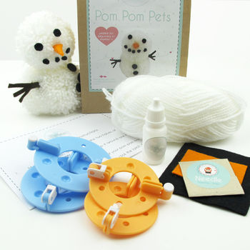 Pom Pom Pets Craft Kit Snowman, 2 of 3
