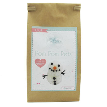 Pom Pom Pets Craft Kit Snowman, 3 of 3