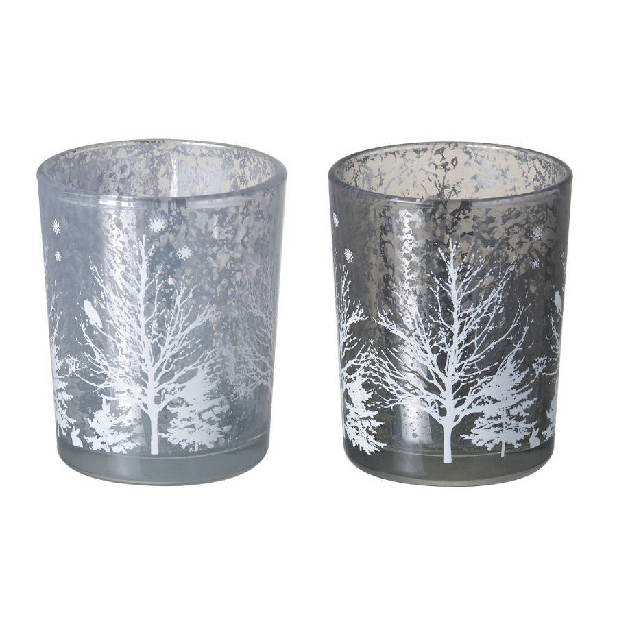 set of two christmas tree tea light holders by the wedding of my dreams ...