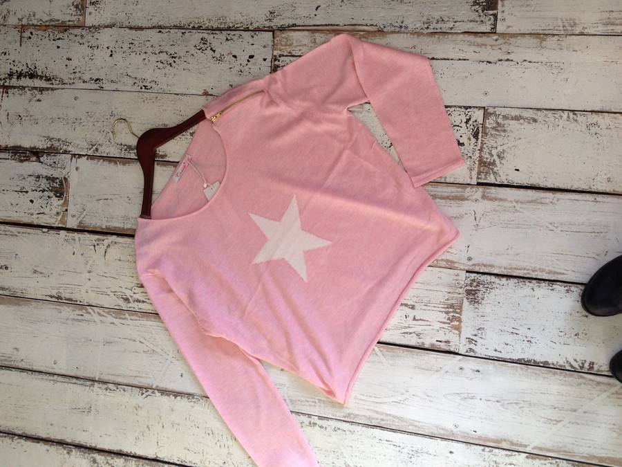 Pink Zip Star Jumper By Law and Co.
