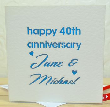 Personalised Laser Cut Anniversary Card, 3 of 5