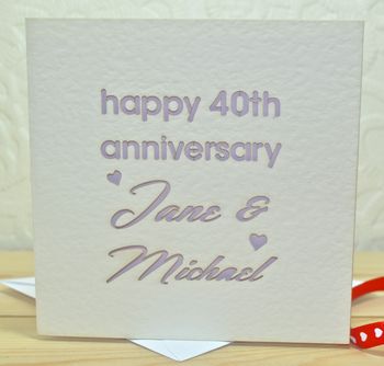 Personalised Laser Cut Anniversary Card, 4 of 5