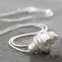 Coiled Sterling Silver Wire Necklace, thumbnail 6 of 11