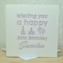 Personalised Laser Cut Happy Birthday Card, thumbnail 4 of 4