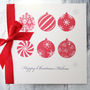Personalised Bauble Christmas Card, thumbnail 1 of 3