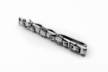 Steampunk Style Sterling Silver Tie Clip, 3 of 6