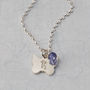 Girls Personalised Silver Charm With Initial Necklace, thumbnail 3 of 8