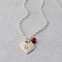 Girls Personalised Silver Charm With Initial Necklace, thumbnail 1 of 8