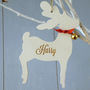 Personalised Engraved Reindeer Decoration, thumbnail 3 of 5