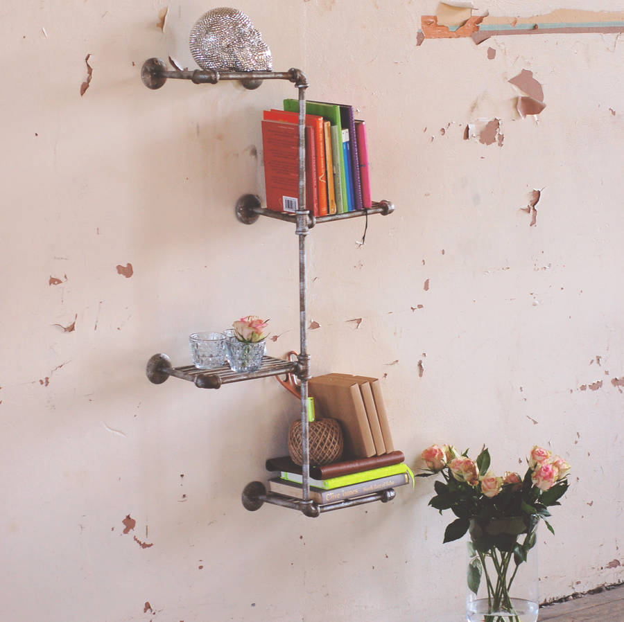 Industrial Steel Wall Shelves By The Luxe Co