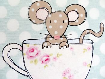 Mouse Personalised Children's Print, 3 of 5