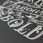 'Fortune Favours The Bold' Screen Print, thumbnail 4 of 8