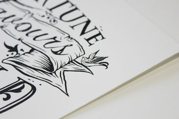 'Fortune Favours The Bold' Screen Print, 5 of 8
