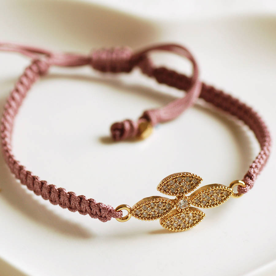 abstract flower friendship bracelet by highland angel