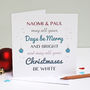 Personalised 'May Your Days Be Merry' Christmas Card, thumbnail 2 of 4
