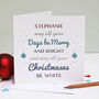Personalised 'May Your Days Be Merry' Christmas Card, thumbnail 3 of 4