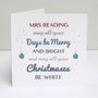 Personalised 'May Your Days Be Merry' Christmas Card, thumbnail 4 of 4