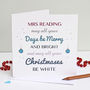 Personalised 'May Your Days Be Merry' Christmas Card, thumbnail 1 of 4