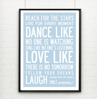 Inspiring Wonderful Words Poster Or Canvas, 4 of 11