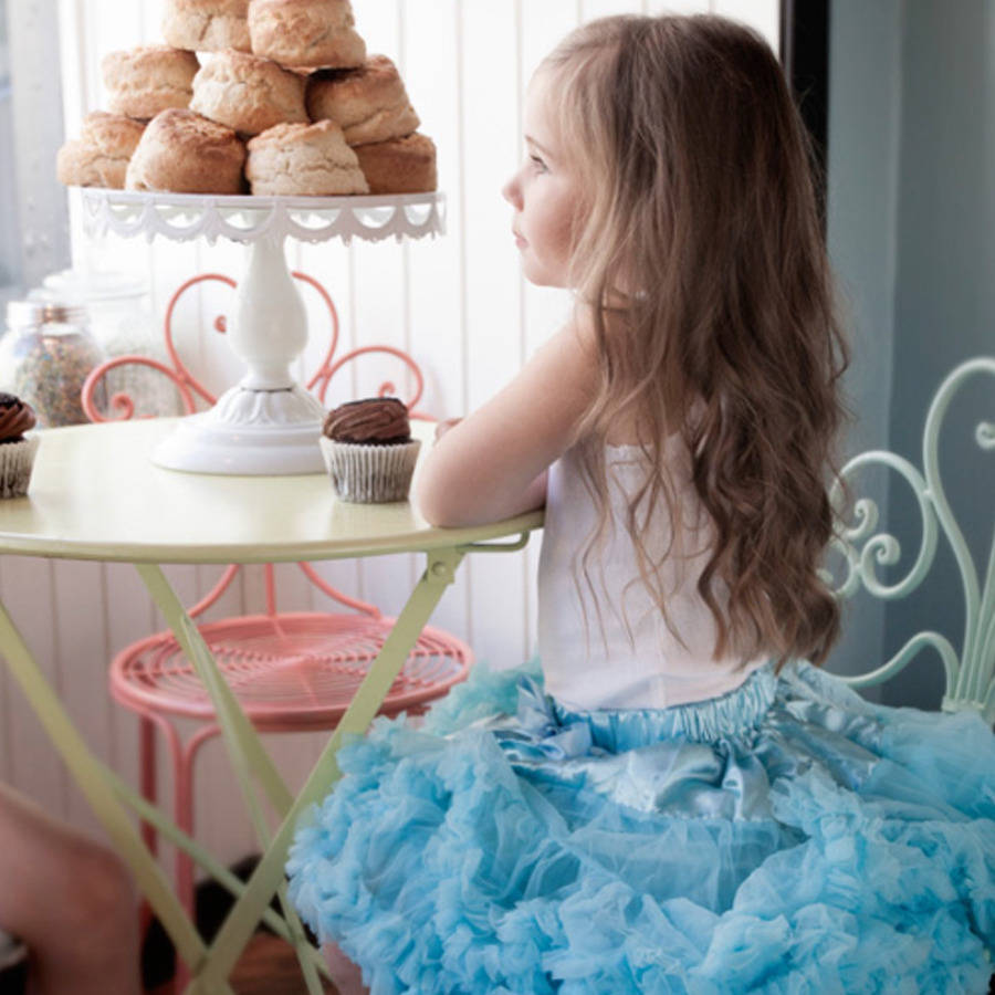 white frilly tutu