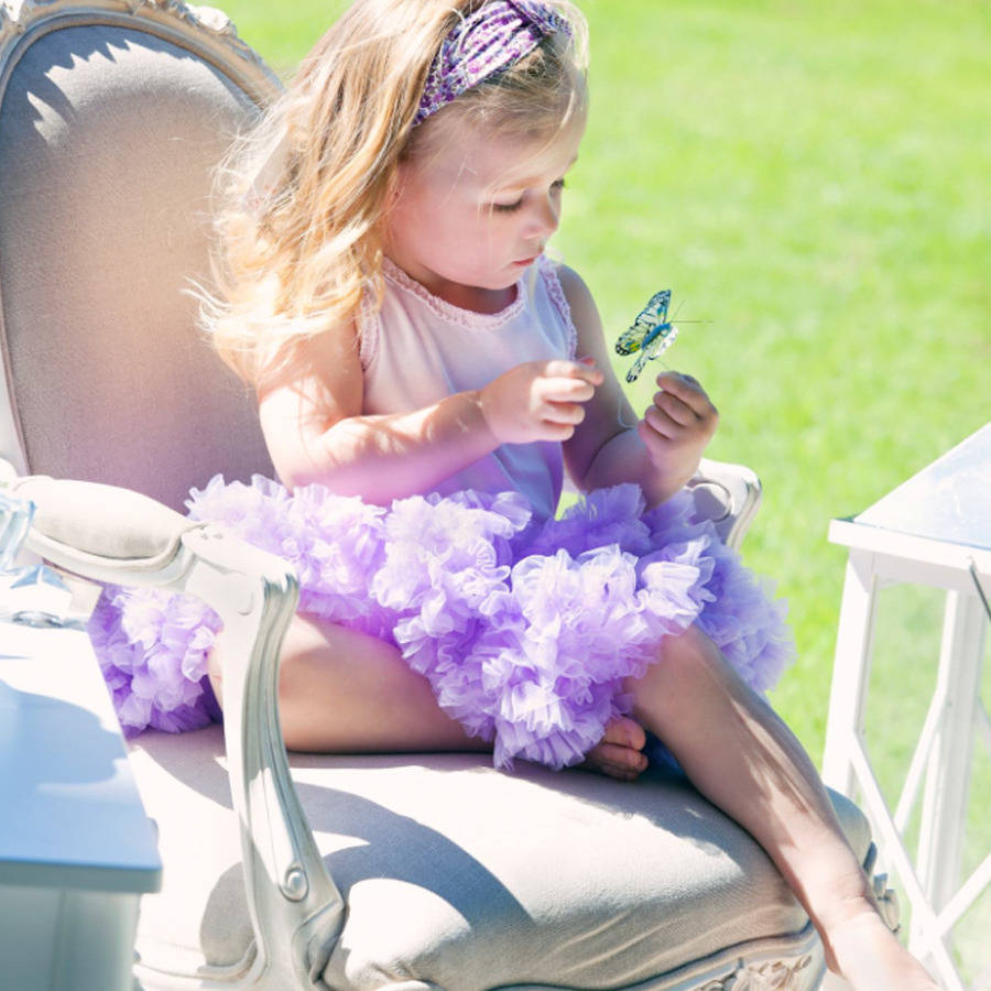 white frilly tutu