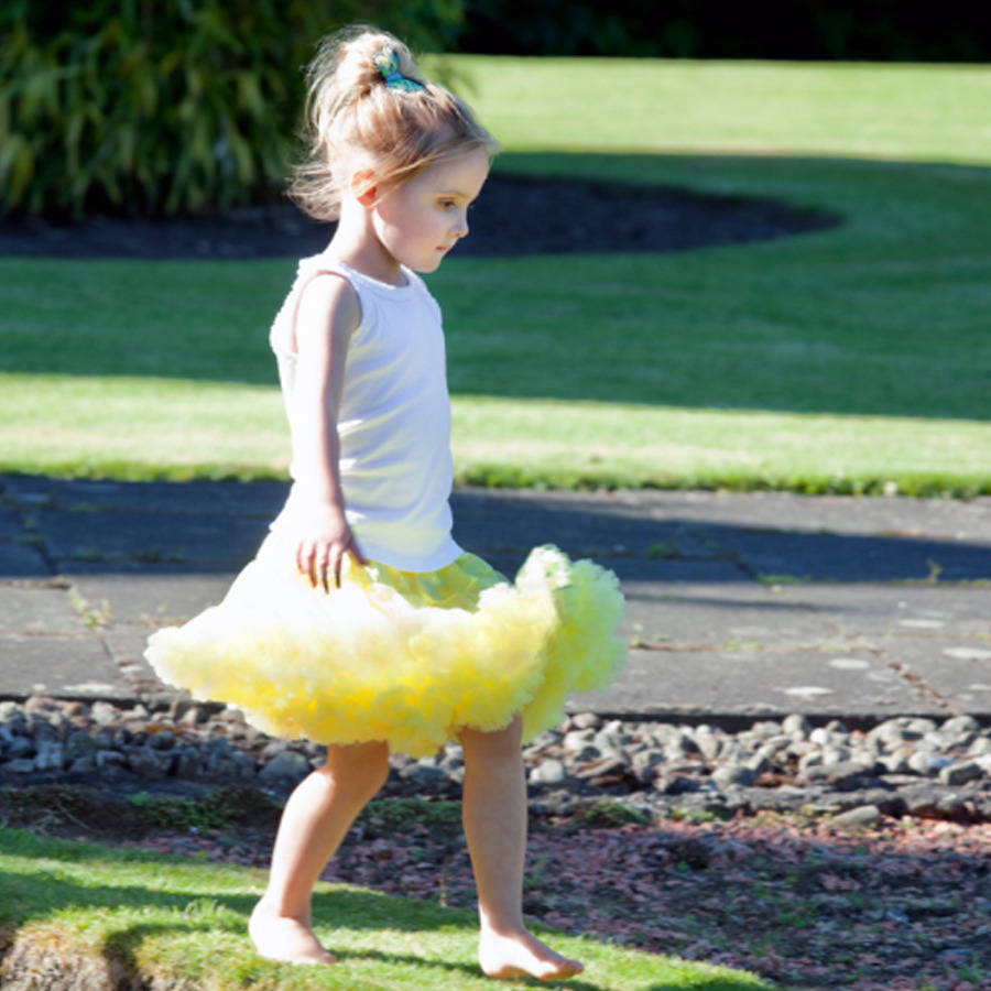 white frilly tutu