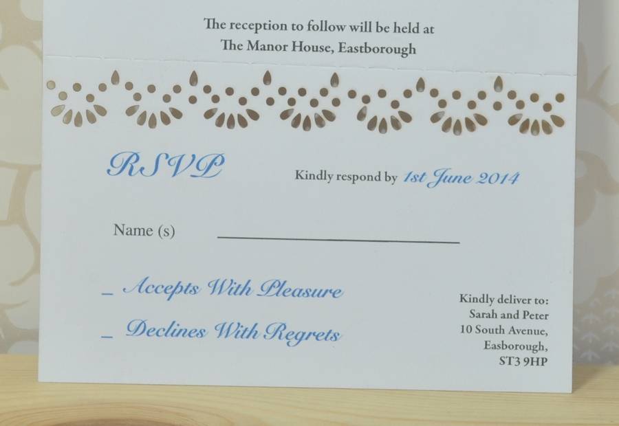 Rsvp To Wedding Invitation 2