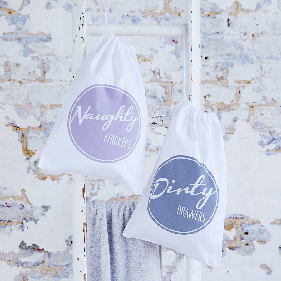 Laundry Bags 'Let's Get Away', Set Of Two By Hey Holla