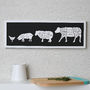 Butcher's Family Kitchen Meat Cuts Print, thumbnail 6 of 9