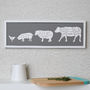 Butcher's Family Kitchen Meat Cuts Print, thumbnail 4 of 9
