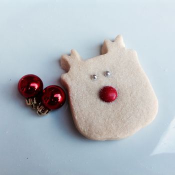 Six Christmas Rudolf Shortbread Biscuits, 4 of 4