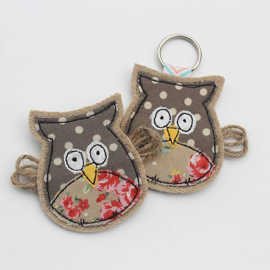 Image of Owl Key Ring Or Brooch