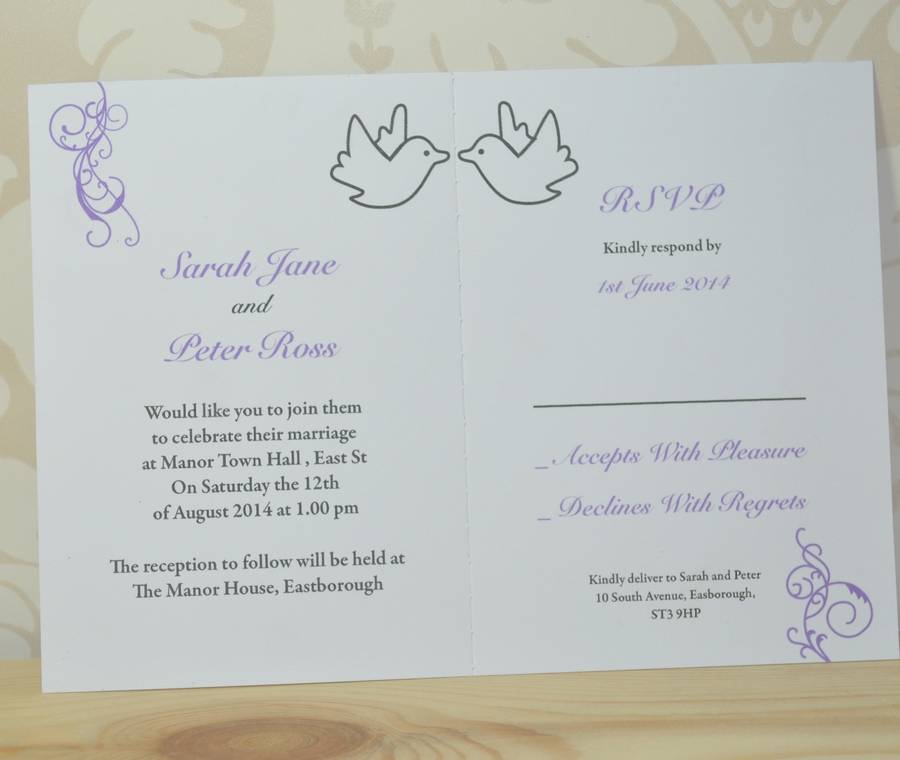 Rsvp To Wedding Invitation 7