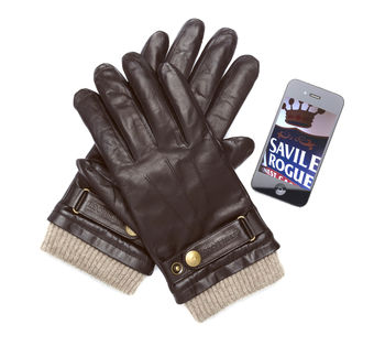 Men's And Ladies Leather Touch Screen Gloves, 6 of 12