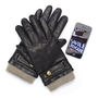 Men's And Ladies Leather Touch Screen Gloves, thumbnail 4 of 12