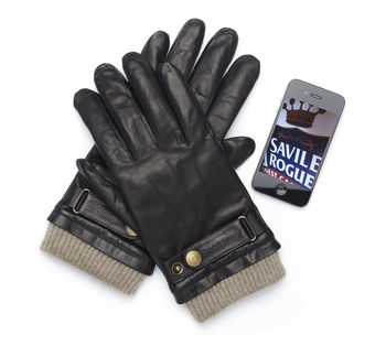 Men's And Ladies Leather Touch Screen Gloves, 4 of 12