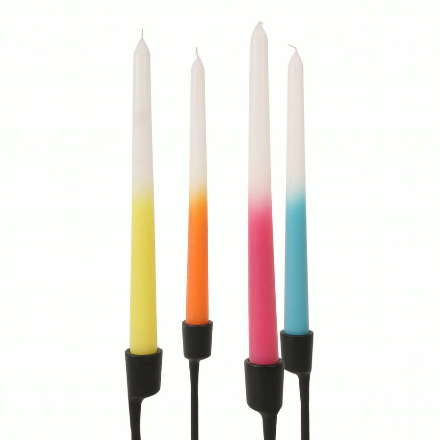 Dip Dye Coloured Candles By Bonnie and Bell