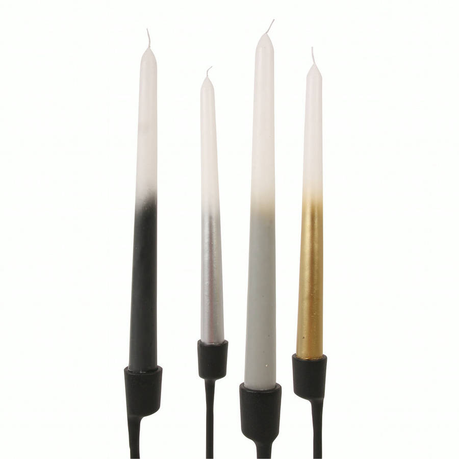 Dip Dye Candles, Metallic By Bonnie and Bell